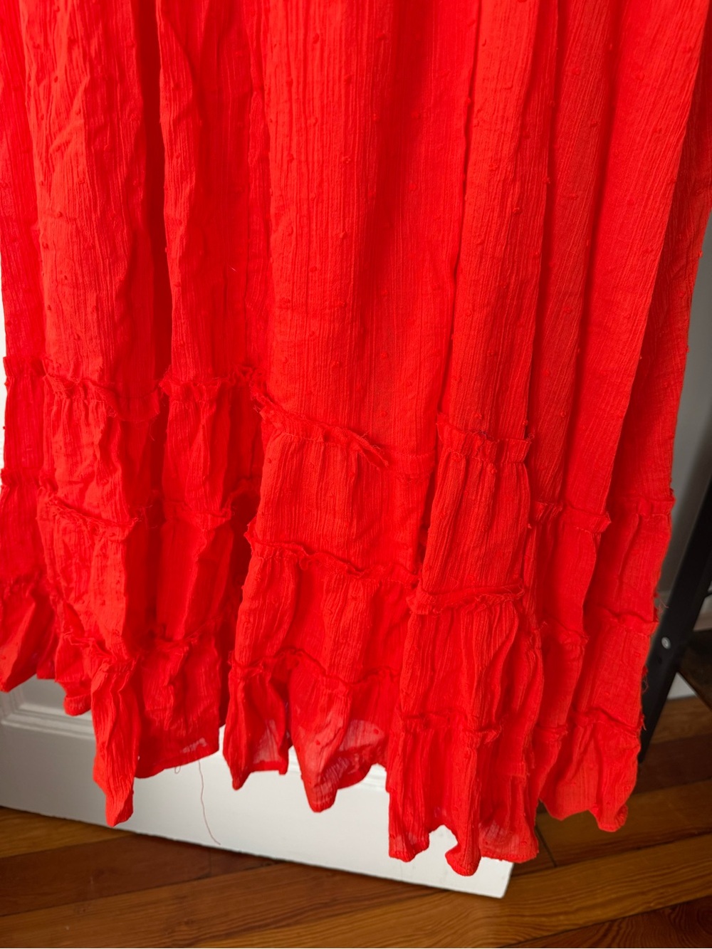 Lulu’s Red Smocked Maxi Dress - Picture 5 of 5
